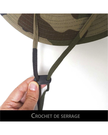 Bonnie Hat camouflage CE Opex, chapeau de brousse militaire déperlant en tissu ripstop