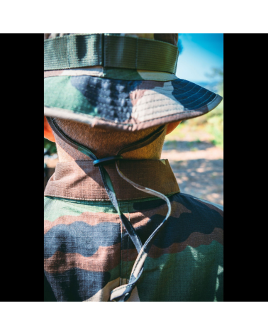 Bonnie Hat camouflage CE Opex, chapeau de brousse militaire déperlant en tissu ripstop