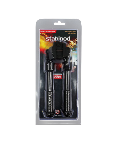 Bipied réglable Tactical Ops Stabipod avec fixation Picatinny et pieds ajustables