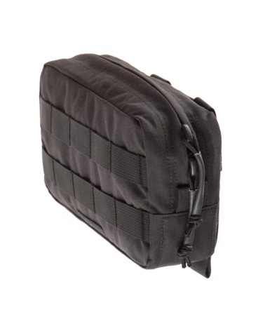 Poche utilitaire horizontale noire Clawgear Medium compatible MOLLE PALS