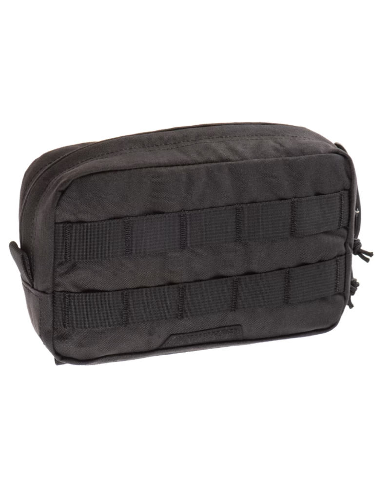 Poche utilitaire horizontale noire Clawgear Medium compatible MOLLE PALS