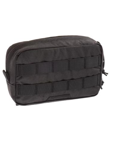 Poche utilitaire horizontale noire Clawgear Medium compatible MOLLE PALS
