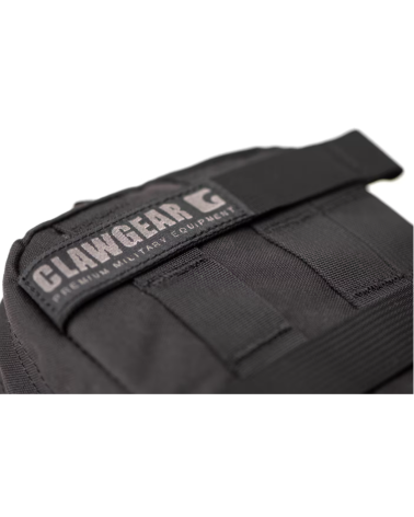 Poche utilitaire horizontale noire Clawgear Medium compatible MOLLE PALS