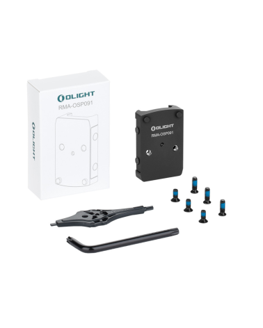 Adaptateur Olight RMR pour rail Picatinny 21 mm compatible viseur Osight