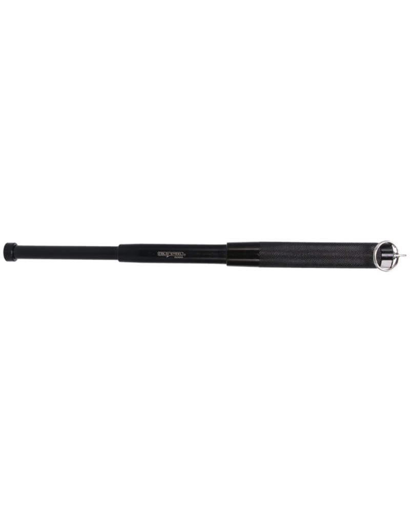 Bâton télescopique acier Cold Steel CSBT12 12 pouces — pliable 177–305 mm avec anneau porte-clés