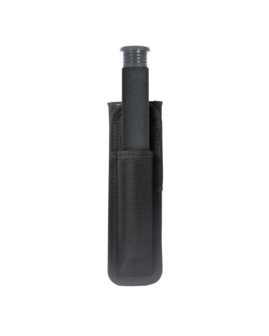 Matraque télescopique CLOVX 21 pouces en acier trempé noir avec poignée mousse et étui 360°