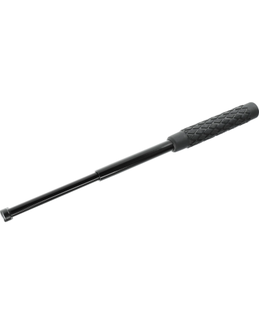 Matraque télescopique PERFECTA TDB16 16 pouces en acier avec poignée caoutchouc et étui nylon