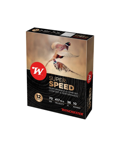 Cartouches WINCHESTER Super Speed 12/70 36 g puissance, précision et régularité, disponibles chez Reaper’s Armement à Lorient