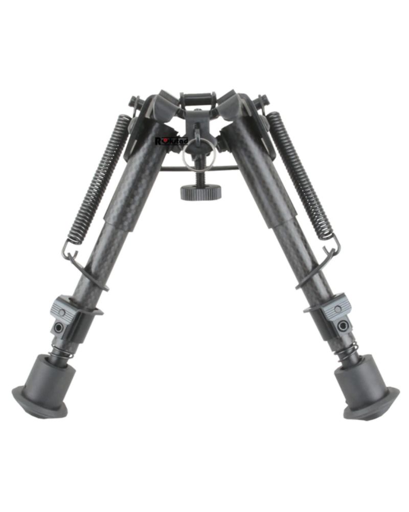 Bipied ROKSTAD 6-9" carbone réglable, léger et stable, avec adaptateur Picatinny et fixation grenadière