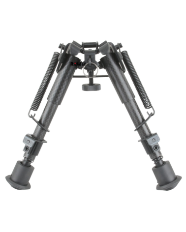 Bipied ROKSTAD 6-9" carbone réglable, léger et stable, avec adaptateur Picatinny et fixation grenadière