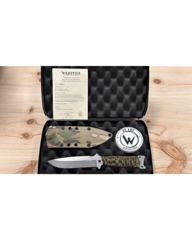 Couteau Wildsteer Tarasco Édition 20 Ans N°01/50 lame stonewash avec manche paracorde Urban, fabrication française série limitée