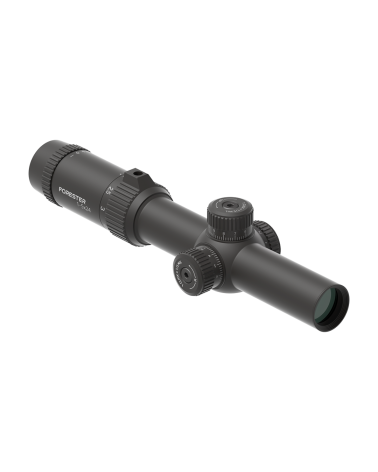 Lunette de tir Vector Optics Forester 1-5x24 SFP LPVO avec réticule G4 à fibre optique et illumination 6 niveaux