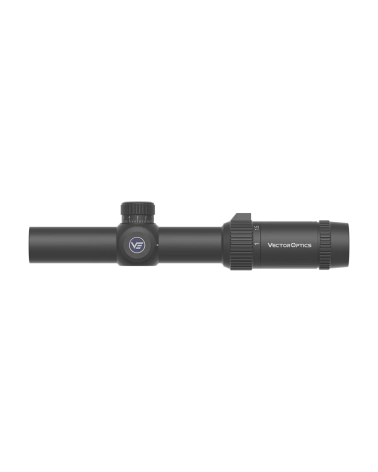 Lunette de tir Vector Optics Forester 1-5x24 SFP LPVO avec réticule G4 à fibre optique et illumination 6 niveaux