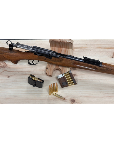 Gewehr 1911 (G 11) calibre 7,5×55 Swiss  fusil historique Schmidt-Rubin, crosse bois et garnitures d’époque.