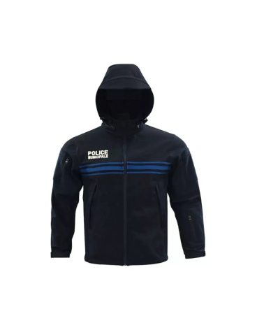 Softshell ADN Tactical Echo 3 Couches Bleu Marine – Police Municipale