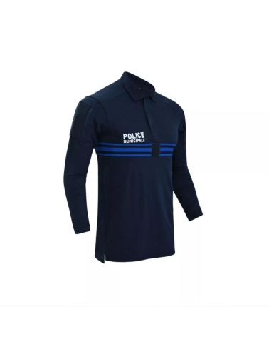 Polo Manches Longues Operator ADN Tactical – Police Municipale – Dark Navy – 100% Coton