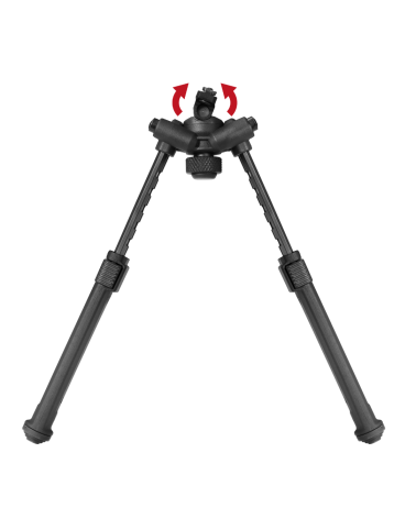 Bipied Télescopique Tactiroll M-LOK UX — bipied tactique réglable en métal et polymère renforcé, léger, robuste et stable.