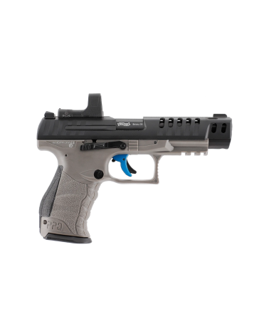 Pistolet Walther Q5 Match Combo CO₂ 4.5mm avec viseur point rouge RDS 8, culasse métal et chargeur 21 coups