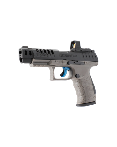 Pistolet Walther Q5 Match Combo CO₂ 4.5mm avec viseur point rouge RDS 8, culasse métal et chargeur 21 coups
