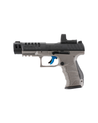 Pistolet Walther Q5 Match Combo CO₂ 4.5mm avec viseur point rouge RDS 8, culasse métal et chargeur 21 coups