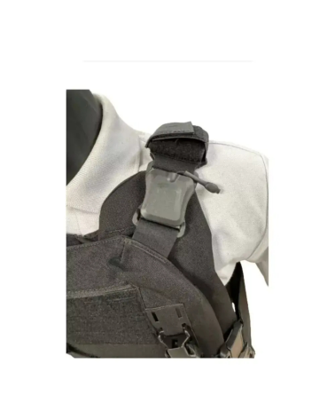 Housse Tactique TAC V1 Noir ADN Tactical — porte-plaques modulaire en Nylon 1000D