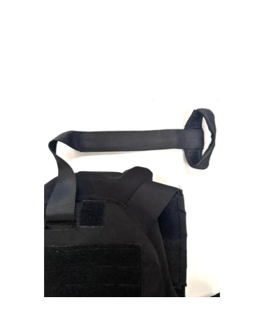 Housse Tactique TAC V2 Noir ADN Tactical porte-plaques modulaire ventilé avec Ventipads, boucles QR magnétiques