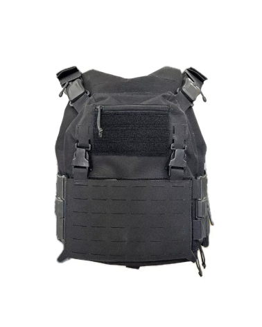 Housse Tactique TAC V2 Noir ADN Tactical porte-plaques modulaire ventilé avec Ventipads, boucles QR magnétiques