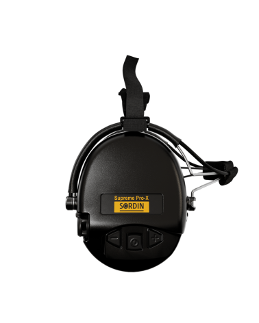 Casque Supreme Pro X Noir MSA Sordin casque antibruit électronique IP67, technologie SordinHEAR2,