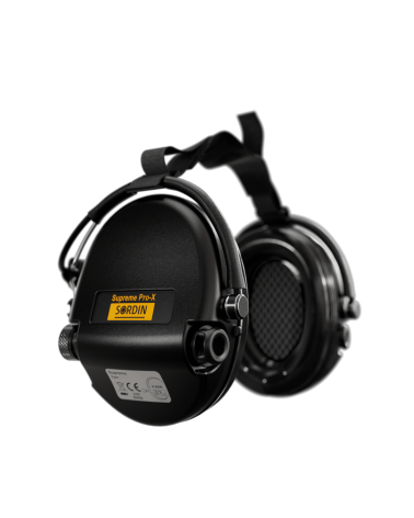 Casque Supreme Pro X Noir MSA Sordin casque antibruit électronique IP67, technologie SordinHEAR2,