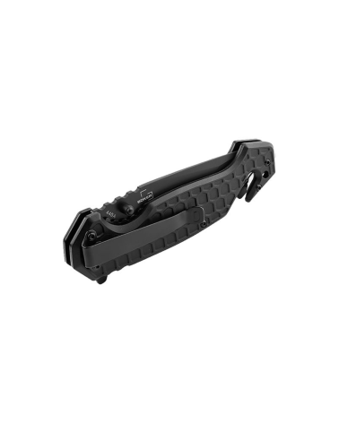 Böker Plus Basic Tactical Série Dönges 01DG003 — couteau pliant tactical lame Tanto 87 mm en 440A, manche aluminium noir,