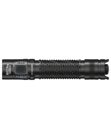 Lampe torche Nitecore MH12 Pro 3300 lumens — LED UHi40, portée 505 m, rechargeable USB-C
