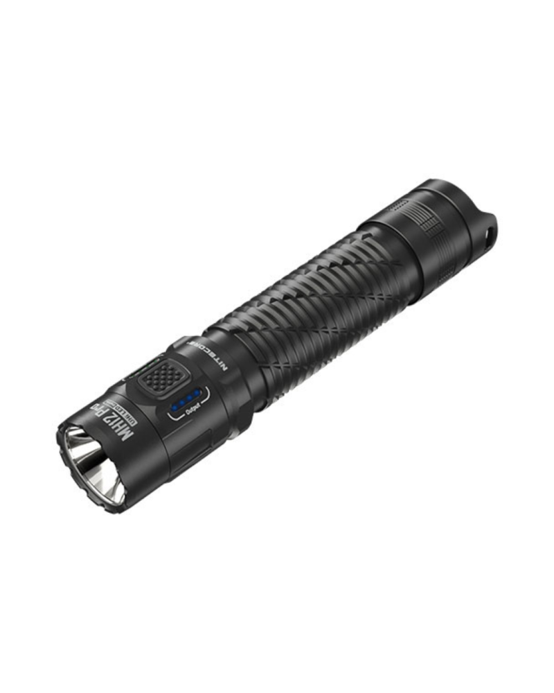 Lampe torche Nitecore MH12 Pro 3300 lumens — LED UHi40, portée 505 m, rechargeable USB-C