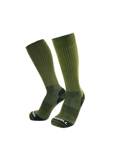 DexShell Terrain Walking 2.0 Olive chaussettes imperméables, respirantes et antivirales en laine mérinos,