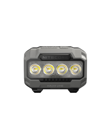 Lampe frontale Nitecore HA23 UHE Noire — 600 lumens, étanche IP68, hybride (AAA et Li-ion