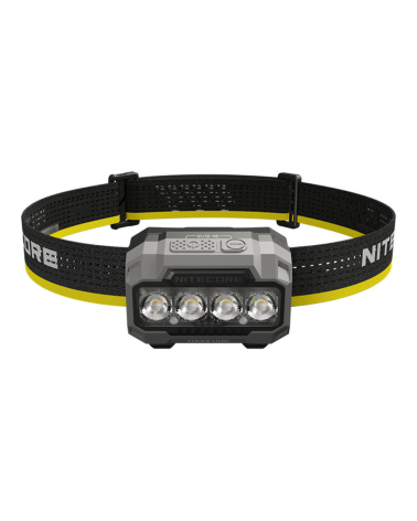 Lampe frontale Nitecore HA23 UHE Noire — 600 lumens, étanche IP68, hybride (AAA et Li-ion