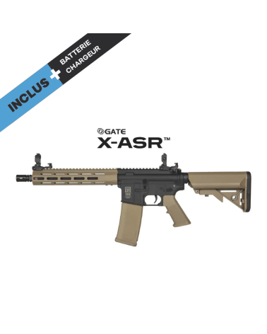 Specna Arms SA F03 FLEX GATE X-ASR Half Tan replique AEG 6 mm avec MOSFET GATE X-ASR