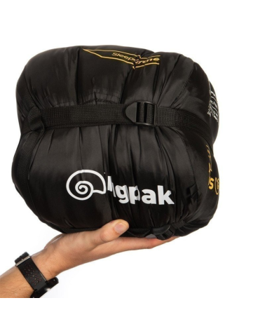 Sac de couchage Sleeper Extreme Noir LZ Snugpak — forme momie, 3 saisons, confort -7C, extreme -12C