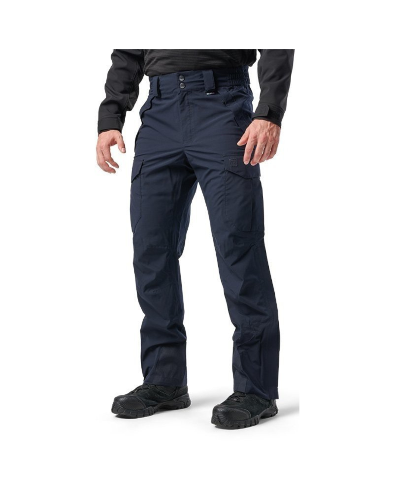 Pantalon Force Rain bleu marine 5.11 Tactical — imperméable, respirant 15K/15K, coutures étanches