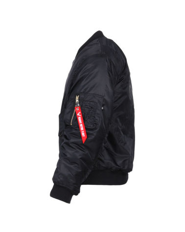 Veste Aviation MA-1 noire Fosco Garments — blouson aviateur chaud, robuste et fonctionnel, reproduction