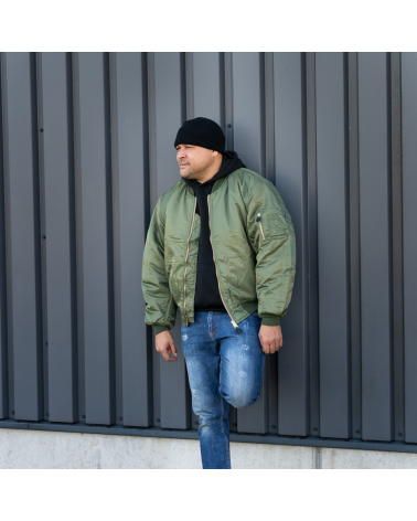 Veste Aviation MA-1 vert Fostex Garments blouson aviateur chaud, robuste et confortable