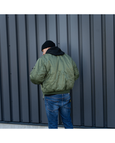 Veste Aviation MA-1 vert Fostex Garments blouson aviateur chaud, robuste et confortable