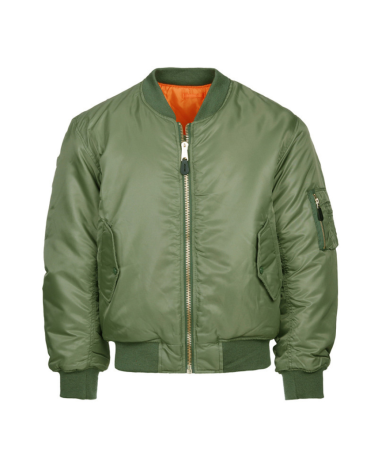 Veste Aviation MA-1 vert Fostex Garments blouson aviateur chaud, robuste et confortable