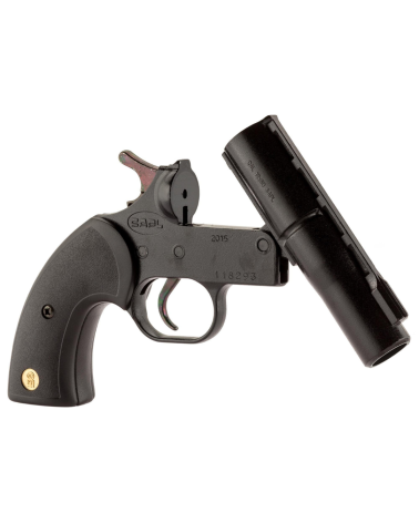 GC27 Cal 12/50 SAPL — pistolet non létal mon coup pour munitions caoutchouc SAPL, portée efficace ~15 m