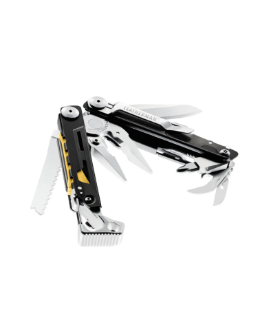 Leatherman Signal Black & Silver pince multi-outils survivaliste 19 fonctions en acier inox 420HC