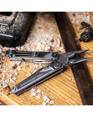 Pince Wave Stainless Leatherman multi outils 18 fonctions lame 2,92 po acier inoxydable 420HC ciseaux à ressort