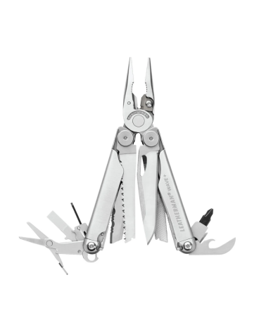 Pince Wave Stainless Leatherman multi outils 18 fonctions lame 2,92 po acier inoxydable 420HC ciseaux à ressort