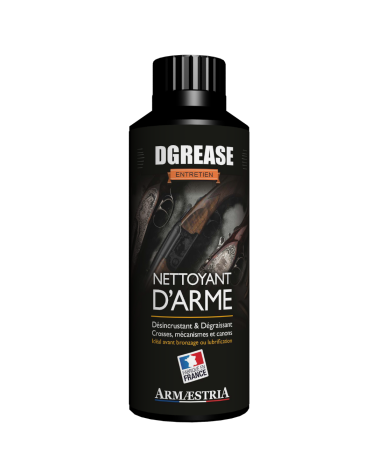 Nettoyant Dgrease 250ml Armaestria — dégraissant sans odeur pour armes, canons et crosses