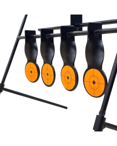 Cible basculante CIB21 Fuzyon Chasse pour carabine à plomb armature métallique
