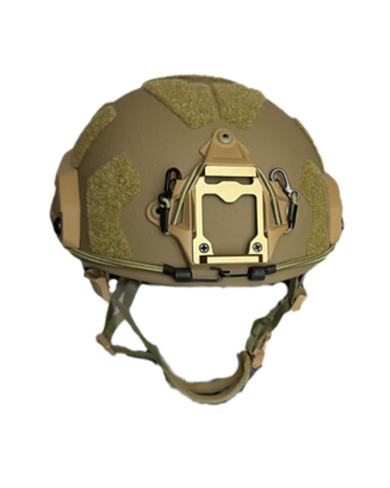 Casque balistique Hagor NIJ IIIA sable protection 3A, rails tactiques, support JVN et rembourrage intérieur