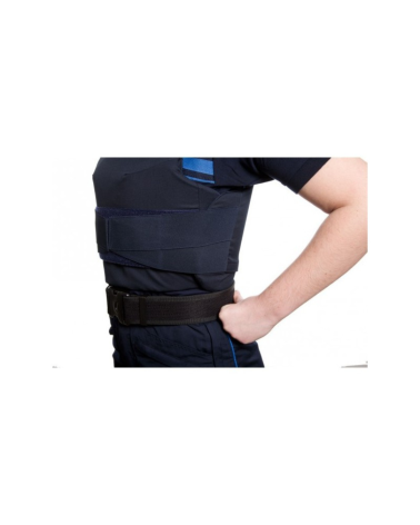 Housse de gilet pare-balles port discret LPSA Le Protecteur bleu marine confort 3D, respirabilité Mesh et fabrication française.